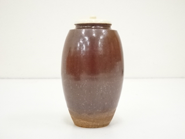 道具 ] - 道具 佐治光寿造 大名物写槍の鞘茶入（共箱）□z | ネット